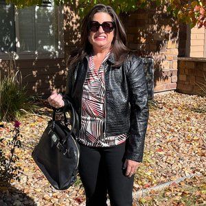 Bagatelle NYC Black Faux Leather Jacket Size M